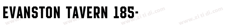 Evanston Tavern 185字体转换